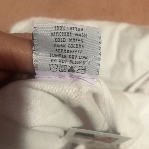 Color Me Cotton white top (made in USA ) - Picture 11 of 16